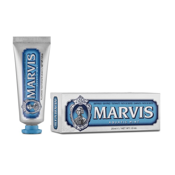 Marvis Aquatic Mint Jūros gaivos skonio dantų pasta, 25ml | elvaistine.lt